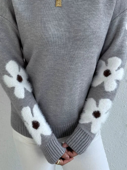 Jersey de Punto Floral 6