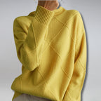 Jersey de Punto Suave con Cuello Alto 0