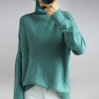 Jersey de Punto Suave con Cuello Alto 7