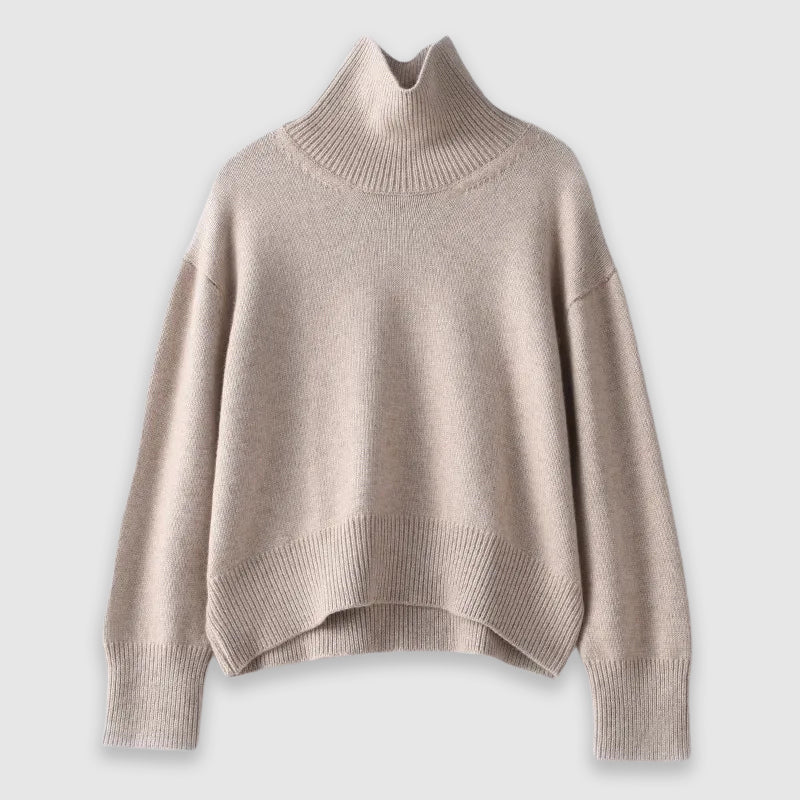 Jersey de Punto con Cuello Alto y Corte Clásico 0