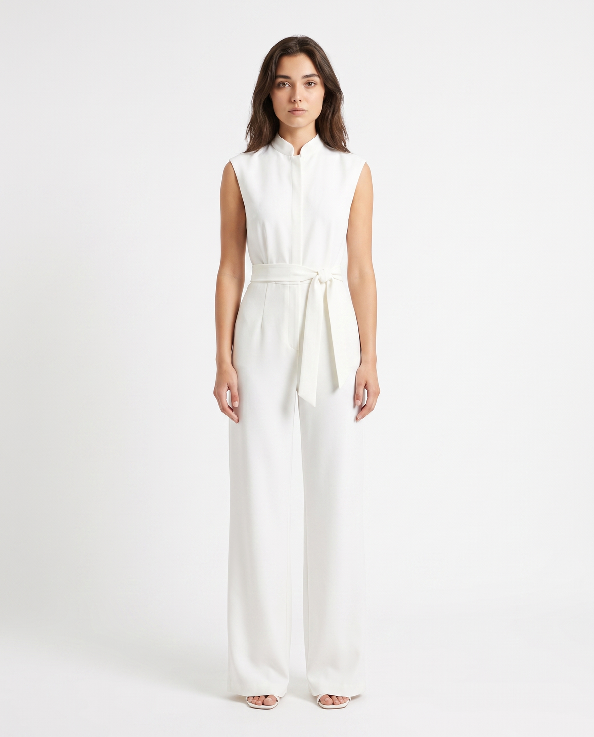 Mono Sin Mangas para Mujer - Jumpsuit Casual de Verano Largo y Elegante 4