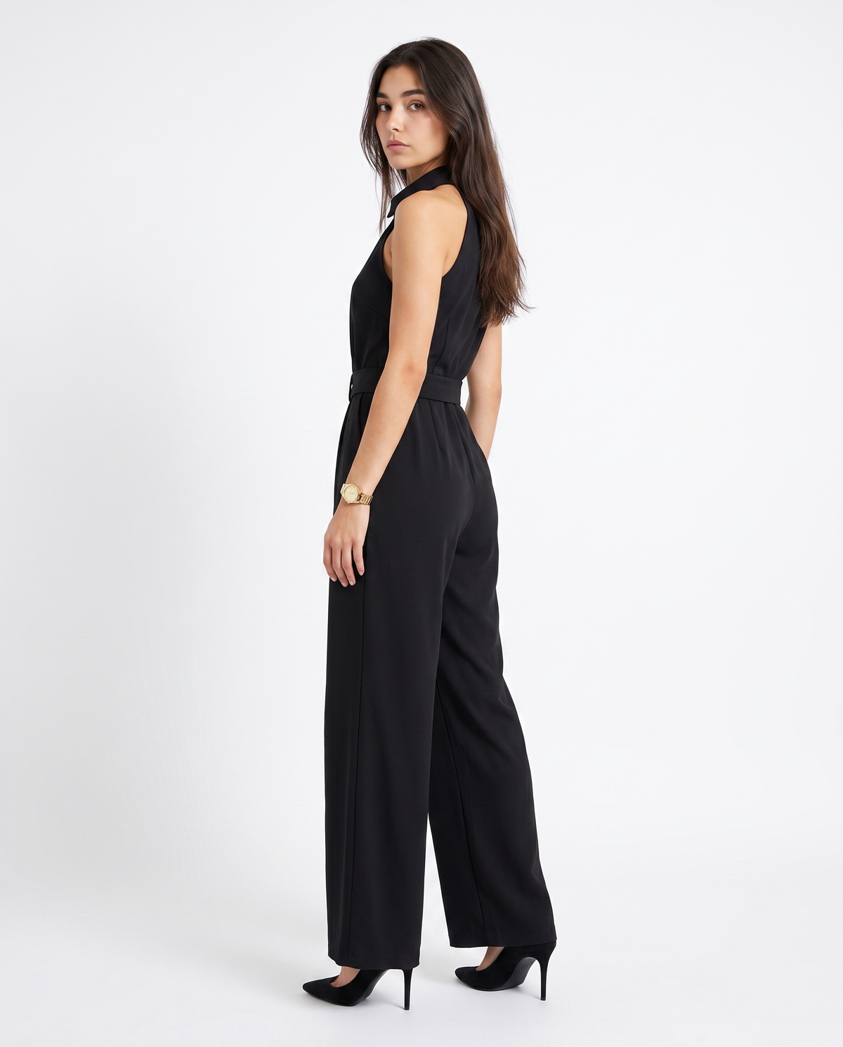 Mono Sin Mangas para Mujer - Jumpsuit Casual de Verano Largo y Elegante 5