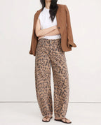 Pantalón Vaquero de Talle Alto con Pierna Ancha y Corte Acampanado 2
