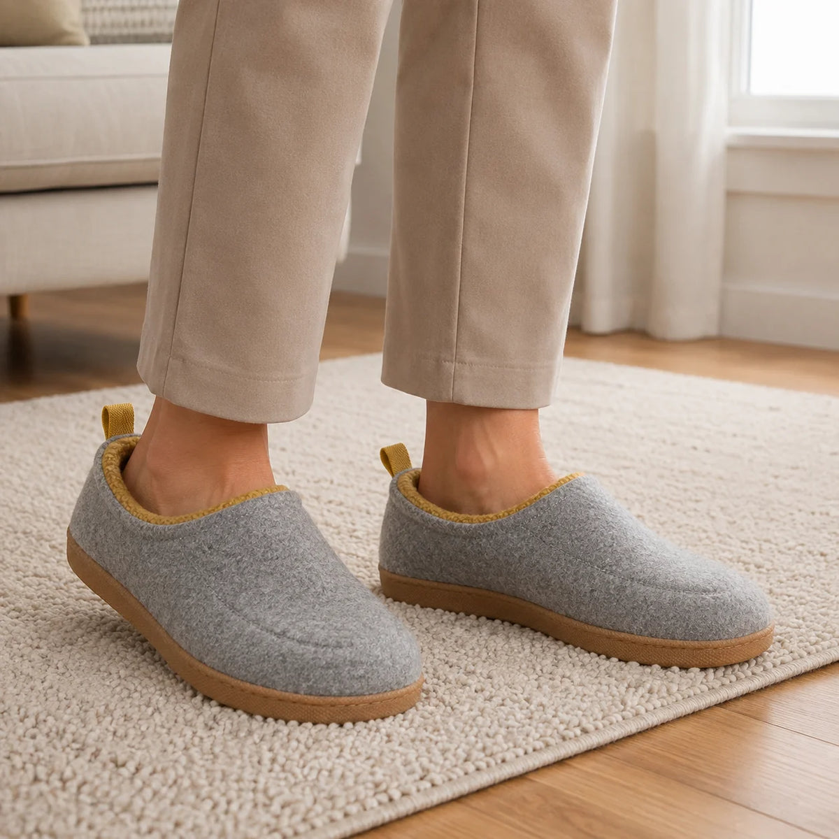 Pantuflas con Forro Polar y Diseño sin Cordones 1