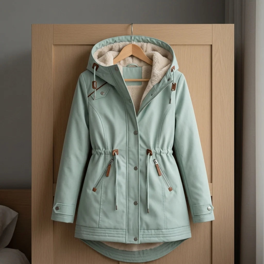 Parka Mujer Forrada – Cintura Ajustable para Mayor Calidez y Comodidad 0