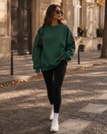 Sudadera Holgada con Cuello Redondo y Hombros Caídos 0
