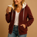 Sudadera Larga de Forro Polar con Capucha y Corte Oversize 0