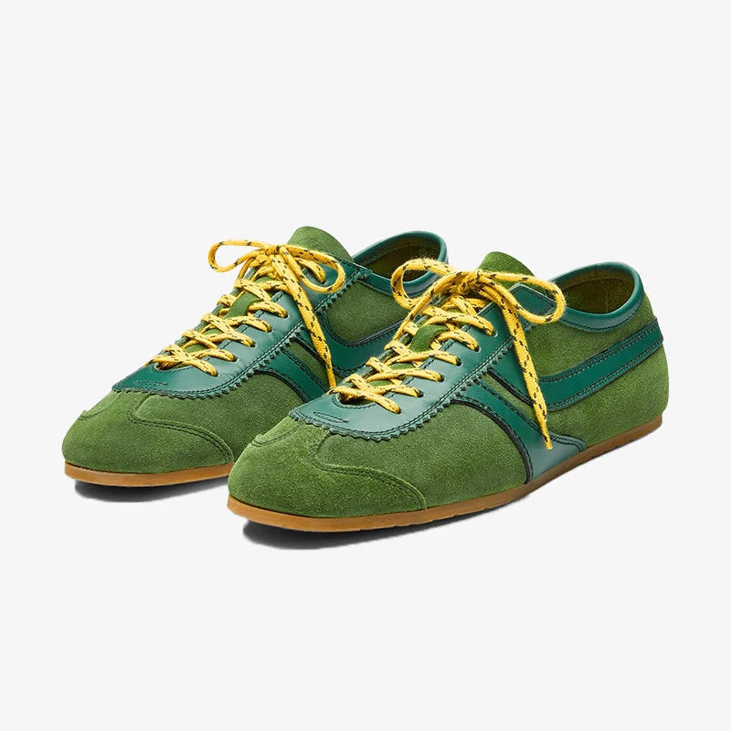 Zapatillas Deportivas de Ante con Cordones en Contraste 0